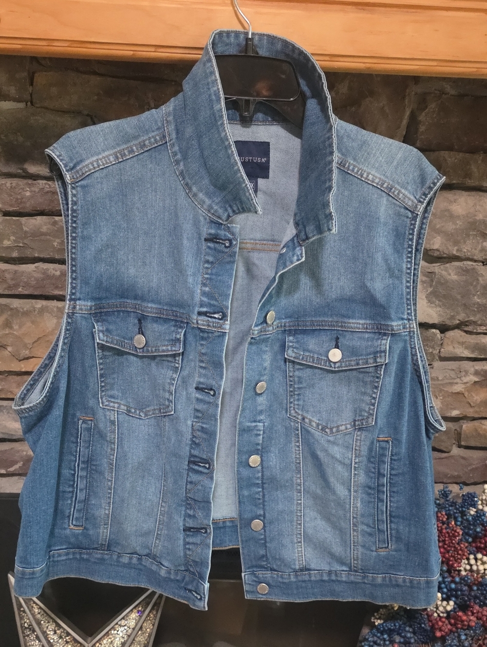 Just USA Jean Vest Sz 2XL